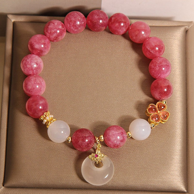 Bracelet en cristal Tourmaline en poudre de pierre naturelle pour les femmes