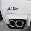 Stickers Voiture Personnalisé Basse Vitesse et Vitesse Lente Convient aux corps de fenêtre