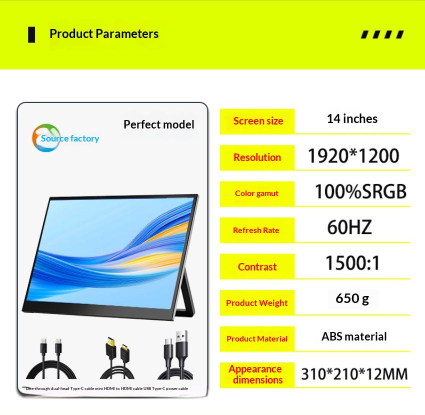 Le moniteur portable étend votre ordinateur portable avec un affichage secondaire pratique
