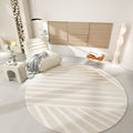 Rond Cashmere look rug pour la chambre à coucher à la maison