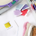 Set d'organisateur de fil de broderie de 120 pièces avec boîte de rangement