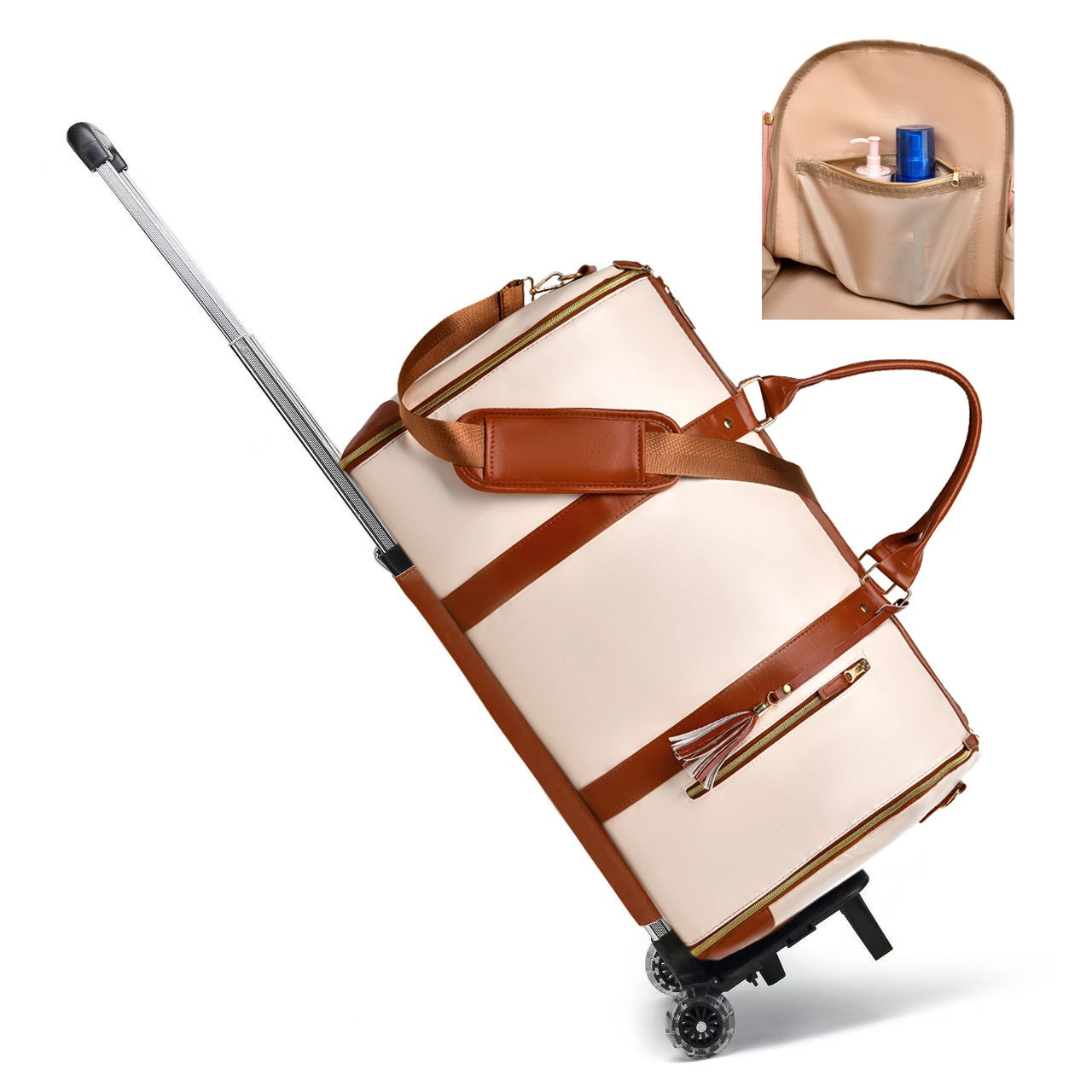 Sac de voyage pliant pour dames Sac à main PU