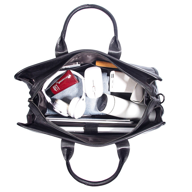 Sac à bagages de voyage en cuir véritable grande capacité Cowhide sac à main