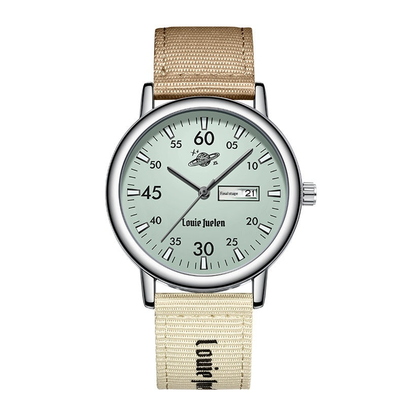 Montre Quartz étudiante personnalisée rétro