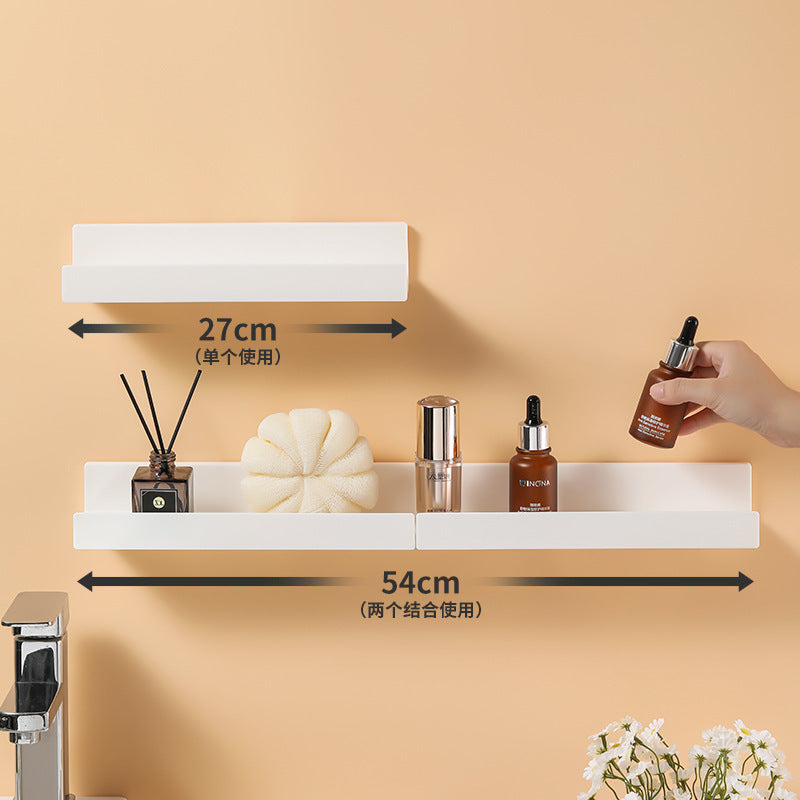 White L-shaped Wall Mount Storage Rack