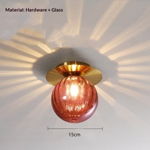 Lumière murale en verre décoratif créatif