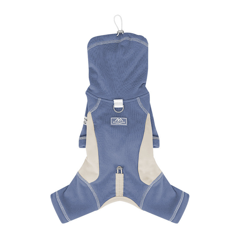 Vêtements de chien AutomneHiver épaississement chaud Apparel simple Sporty Style Four-Leg Base Layer