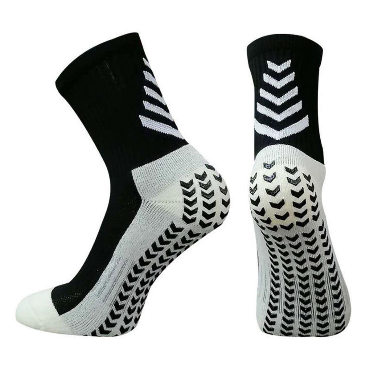 Chaussettes athlétiques mi-calf pour hommes pour course antidérapante Silicone épaissie