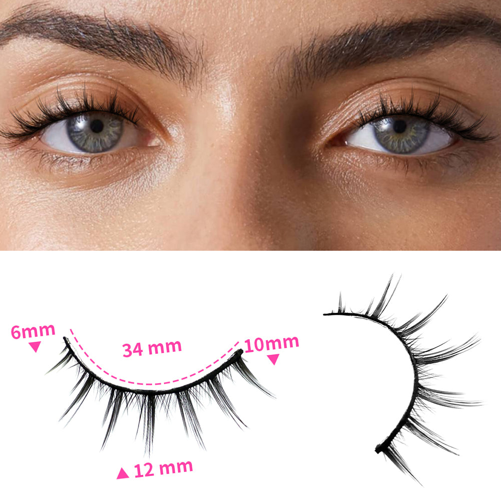 Les faux cils 3D sont multicouches