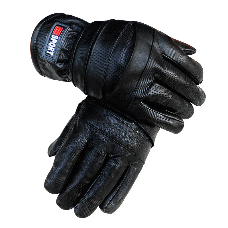 Gants d'écran tactile en cuir fashionable pour femmes avec un grand pantalon U-Shape