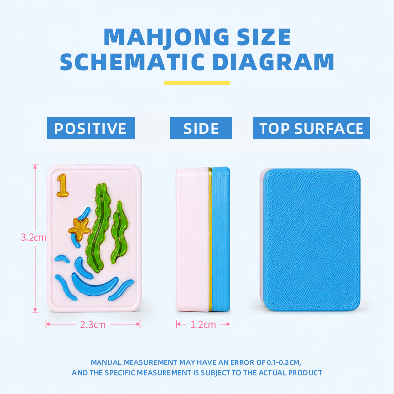 Ensemble de Mahjong américain inspiré de plage 160PCS