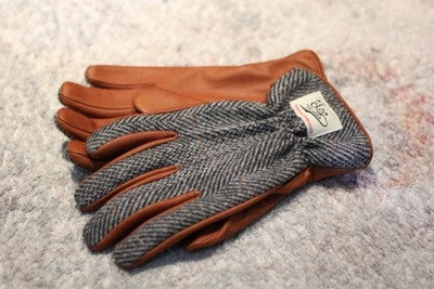 Protection contre le froid dans les gants en cuir tweed