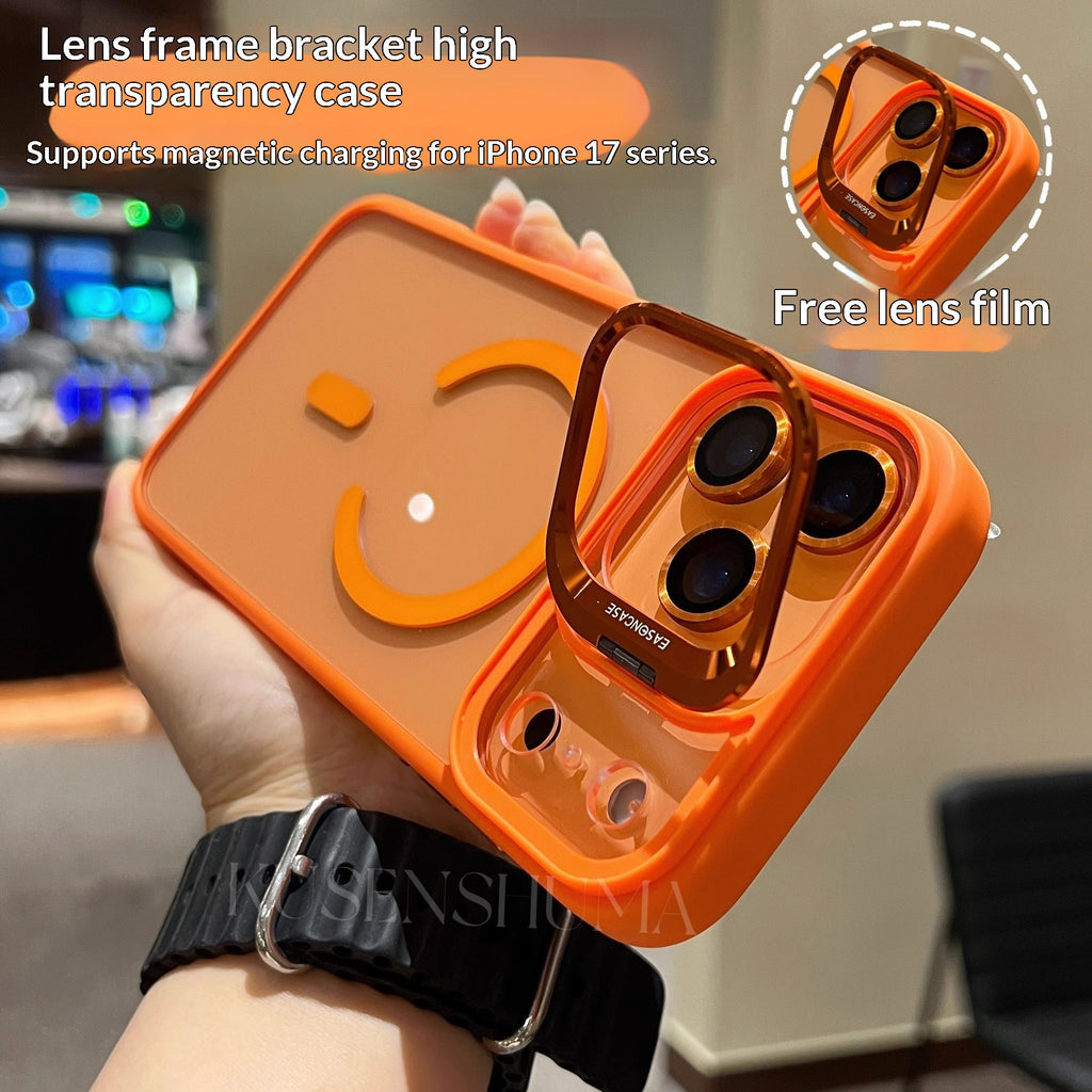 Coque téléphonique avec support de lentille métallique et protecteur de lentille intégré