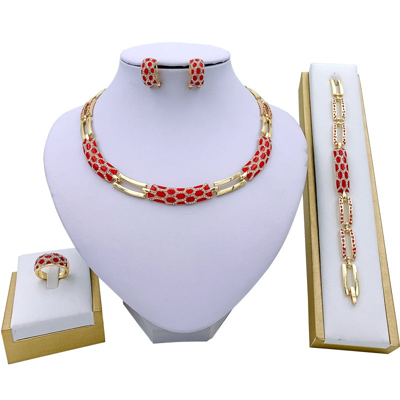 Collier boucle d'oreille style coréen