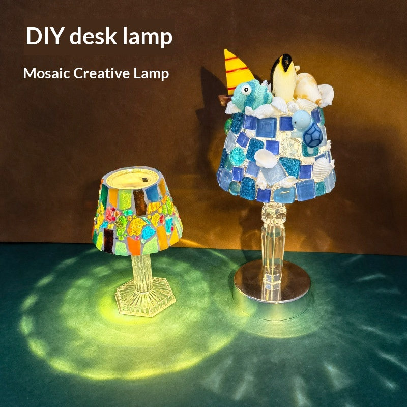 Matériau de bricolage de petite lampe de table fait main
