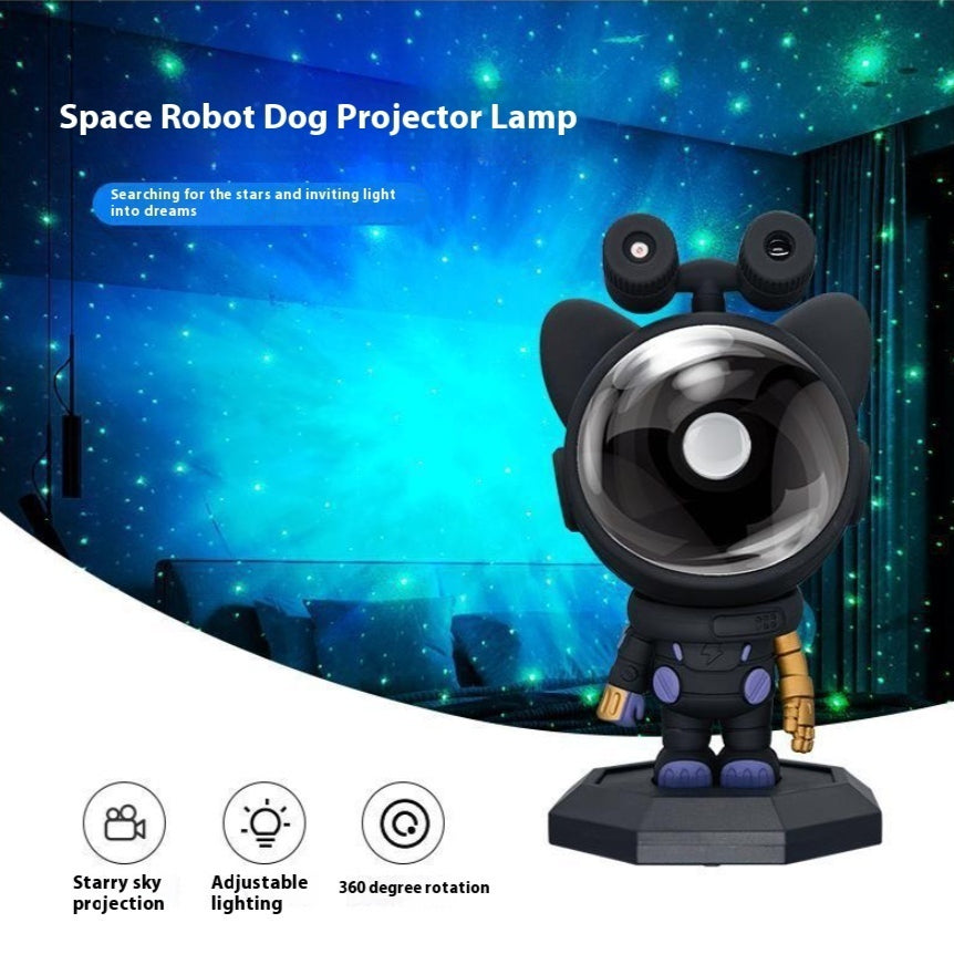 Cosmo Dog Starry Sky Projection Lampe USB Starry Ambiance Light