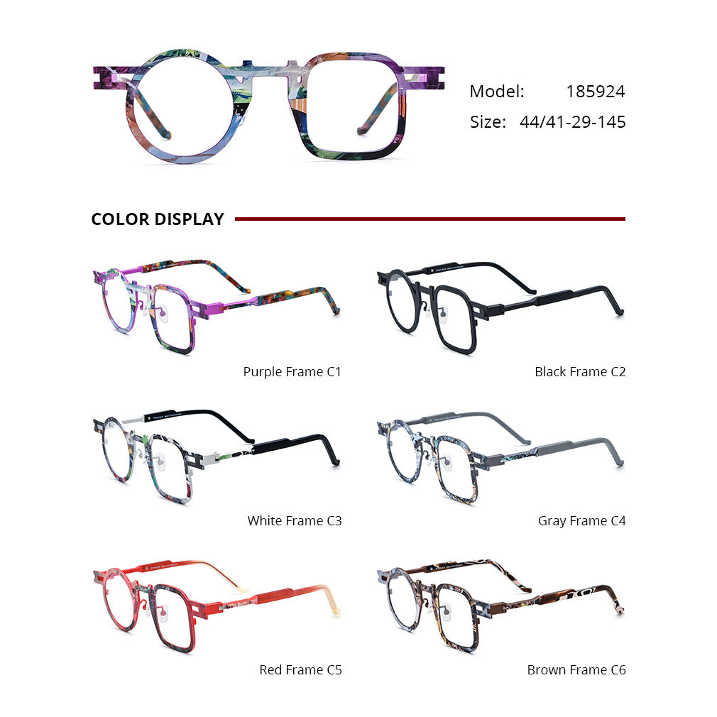 Cadres de lunettes unisexe ultra-légers colorés