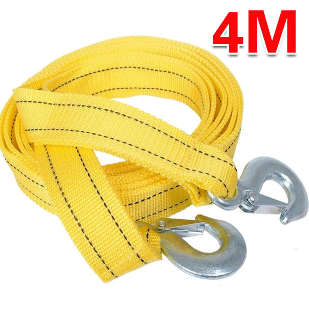 4M lourd de 3 tonnes de remorquage de câble de remorquage de voiture Pull-Rope Strap Crochets Van Road Récupération