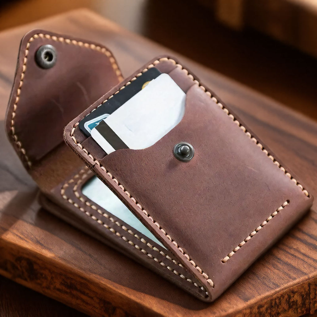 Porte-cartes d'identité Boîte de rangement Portable 2-en-1 et housse de protection