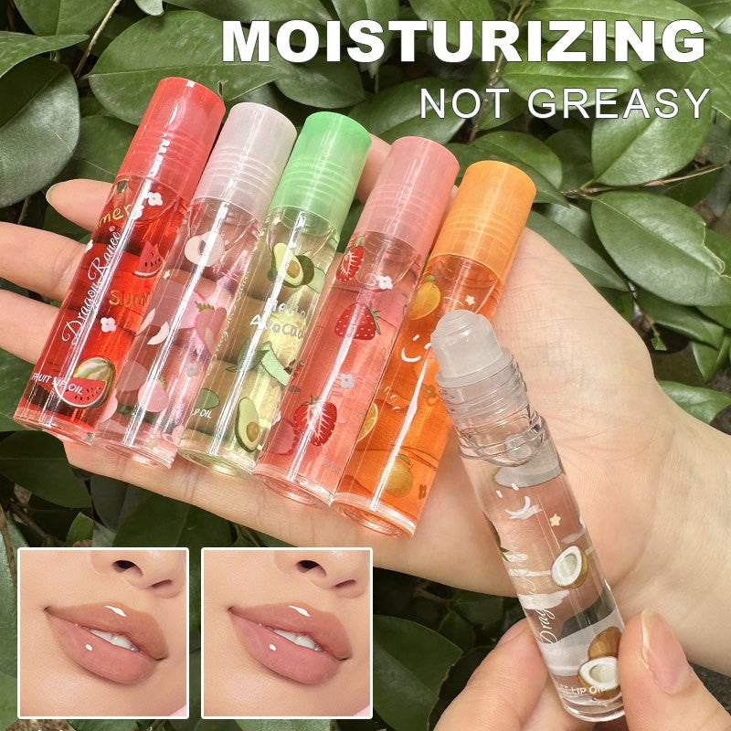 Roll-on Clear Fruit Lip Oil Glass Colorless Lip Gloss