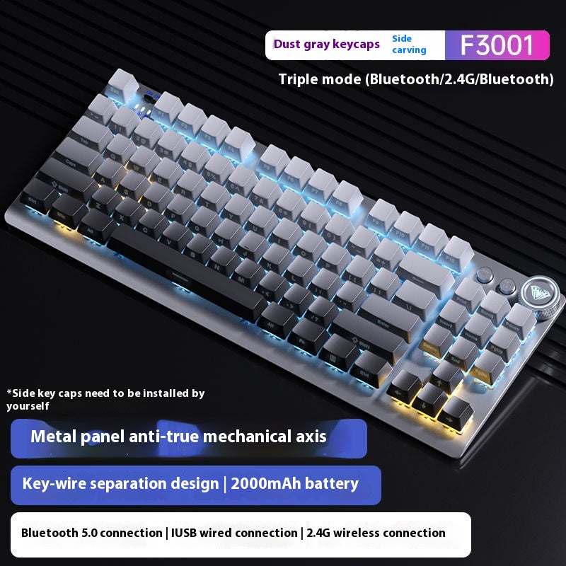 Tarantula Clavier mécanique sans fil côté gravé Bluetooth à trois modes