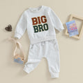 Sweatshirt et pantalons casual Ensemble de deux pièces avec des lettres brodées pour les tout-petits