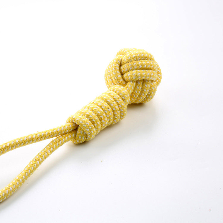 Pet Dog Coton Rope Joueur Tir Type Jouet de broyage