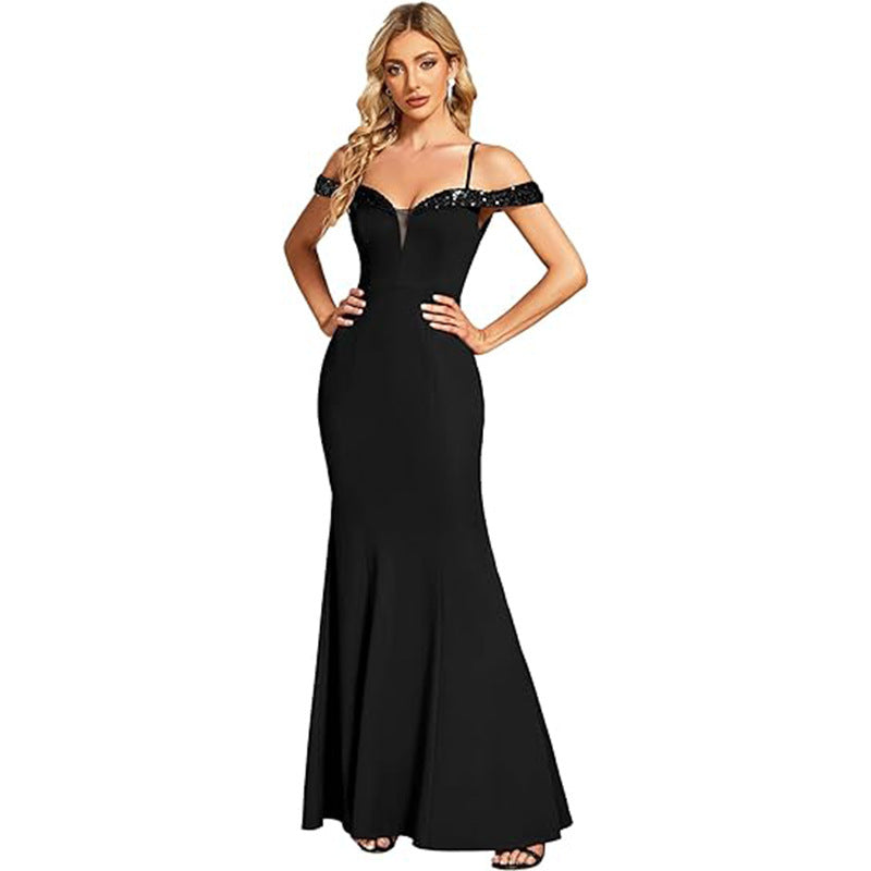 Vêtements pour femmes Robe longue de soirée en écharpe