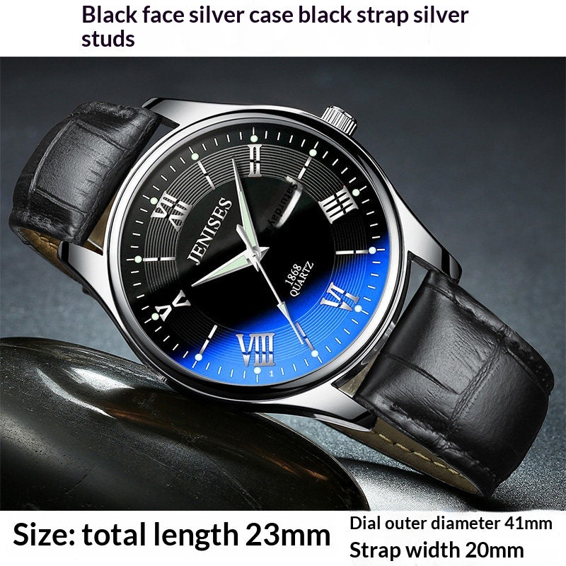 Montres pour hommes Montres étudiantes Montres sportives Quartz Ultra-mince Imperméable Trendy Luminous Displa