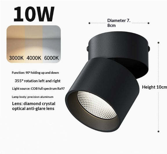 Foldable rotative minimaliste arrière-plan mural lumière pour la maison pas de forage requis montages sur