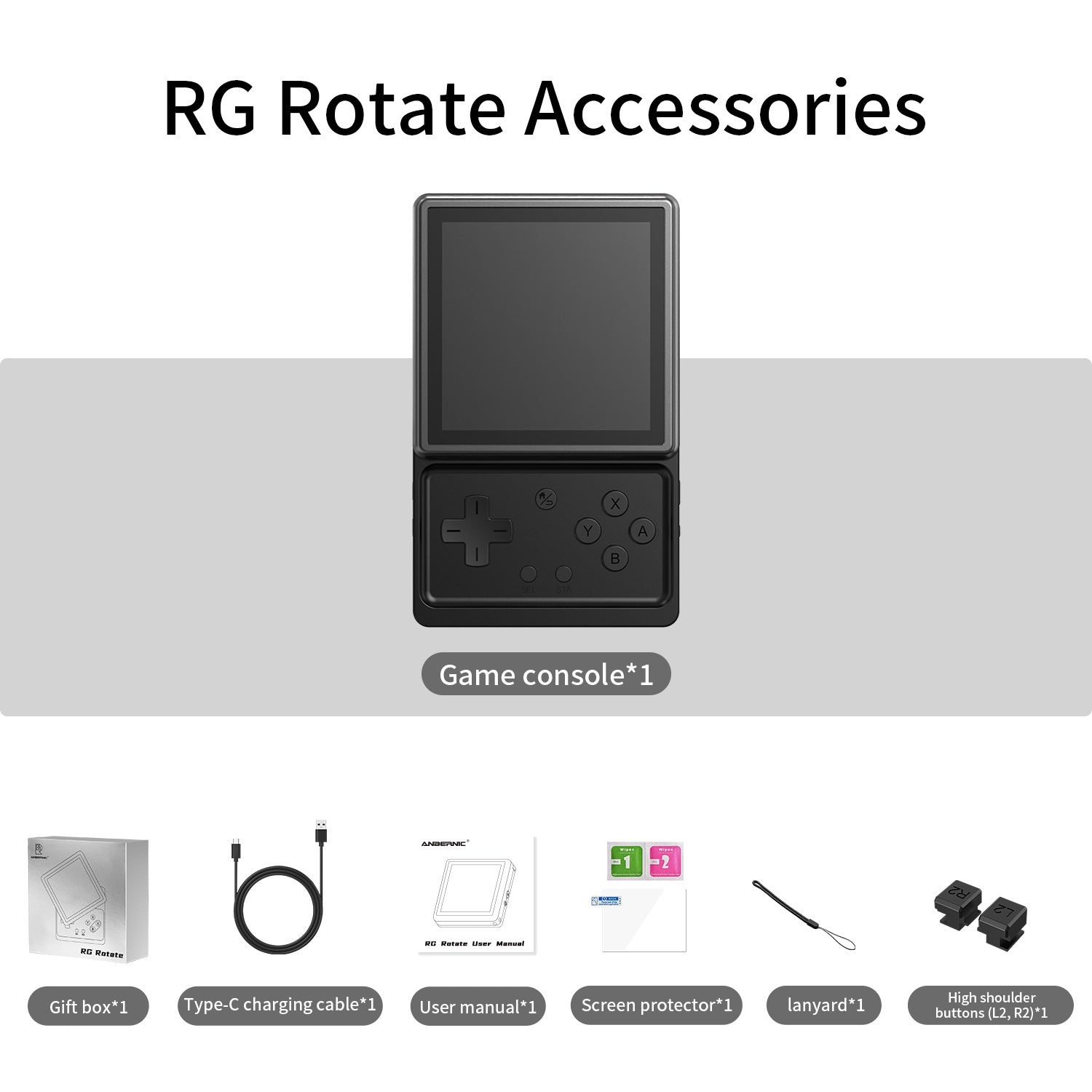 Portable Android Handheld avec un écran pivotant