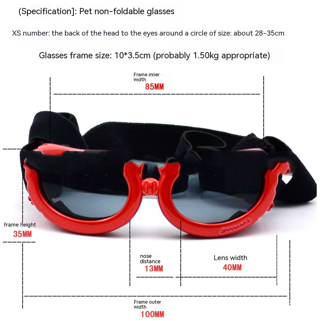 Lunettes de soleil pour chiens Lunettes de soleil pour animaux Protection UV 400 Lens Multiple Colors