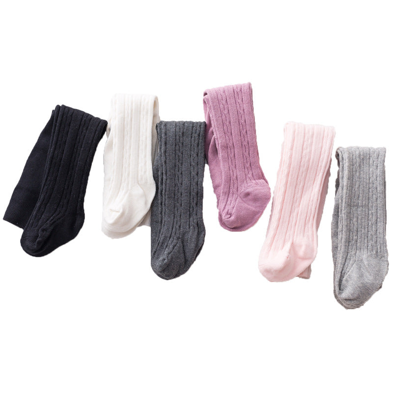 Pantyhose de mode simple pour bébé en coton