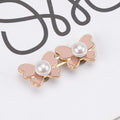 Perle papillon taille boucle-rose-alliage-1 paire
