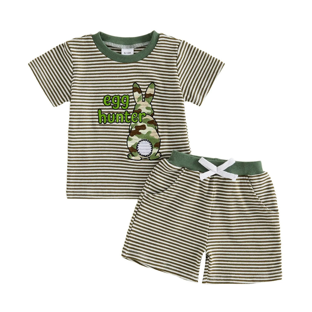 Short-sleeved summer set for boys and girls