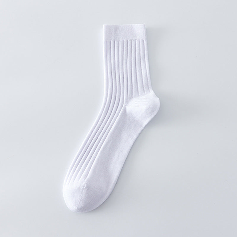 Chaussettes sans couture pour hommes de couleur contrastante tout coton