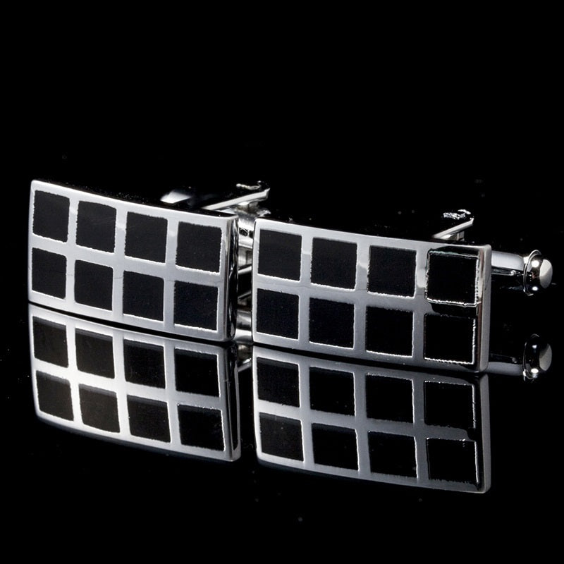Cufflinks hommes carrés Spot simple Cuff Boutons français