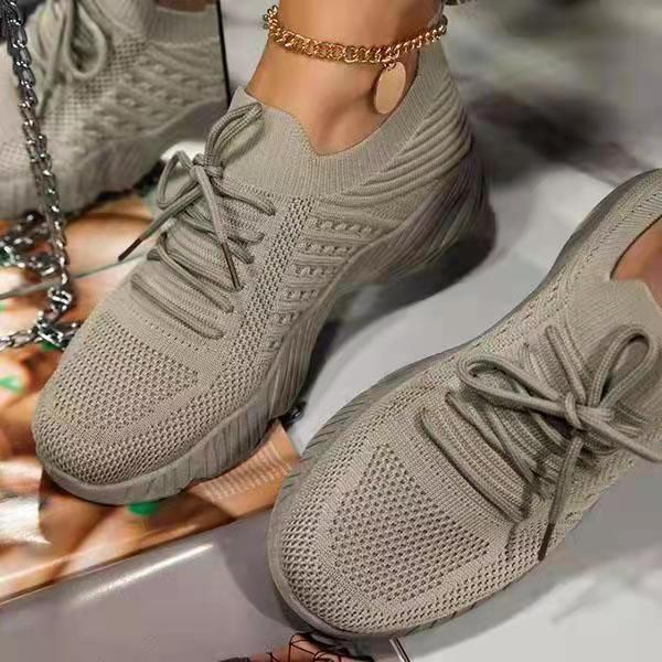 Femmes Sneaker Bas épais Solid Couleur Chaussures papa