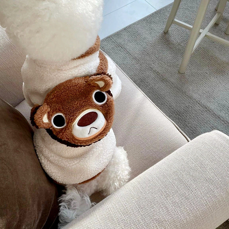 Envoyer un petit paquet de vêtements de chien pour Teddy avec un cœur
