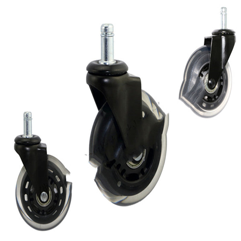 Roulettes Benyu 2.5 Roue de meubles noir transparent