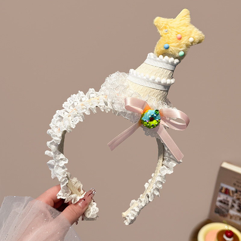 Cerise Cake Style Dentelle Coiffure