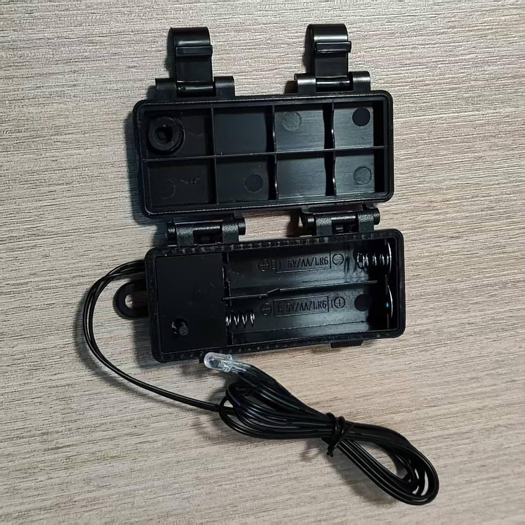 Boîte à batterie extérieure avec bande LED et minuterie