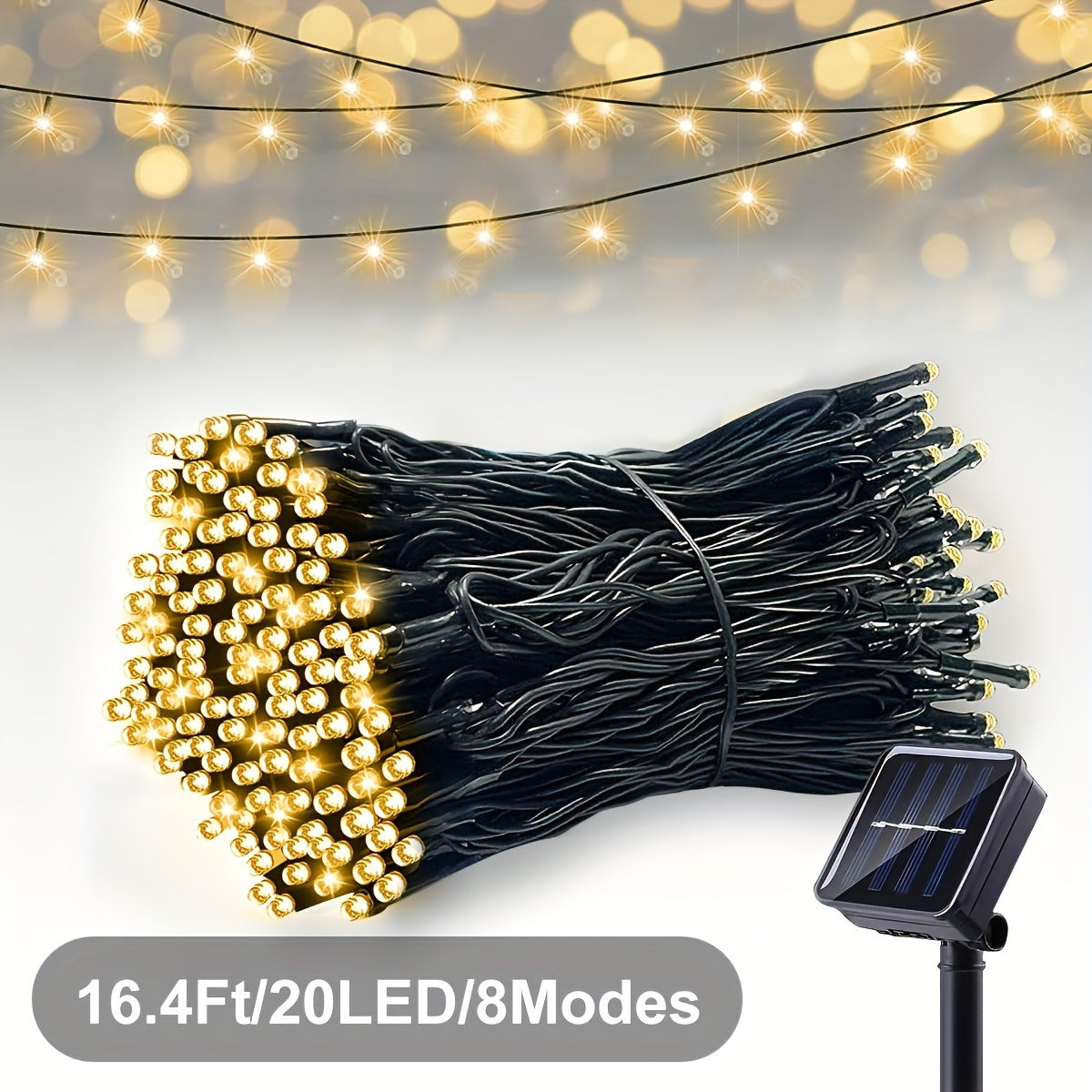 Solar LED String Lights Décoration extérieure