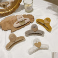 Corée Dongdaemun Love Plush Automne hiver Grab Clip
