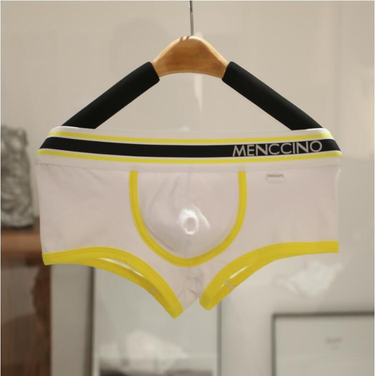 Hommes Solid Couleur Coton Confortable Sexy Bas taille Boxers
