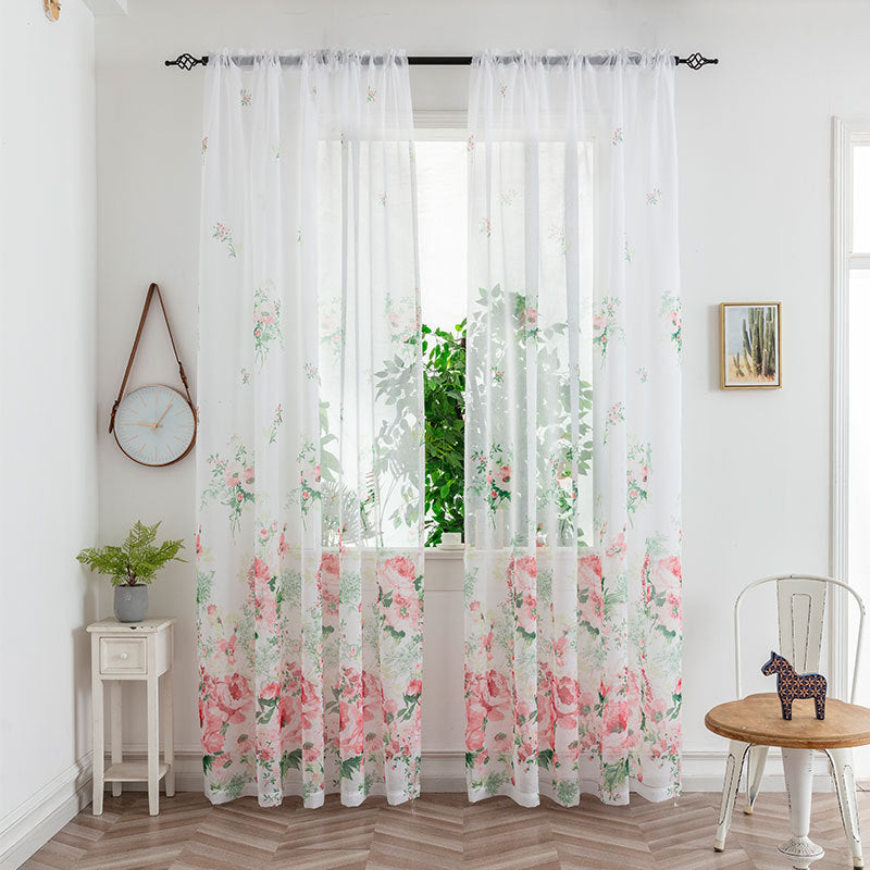 Mesh Rideaux Chambre Light Transmission Rideau décoratif
