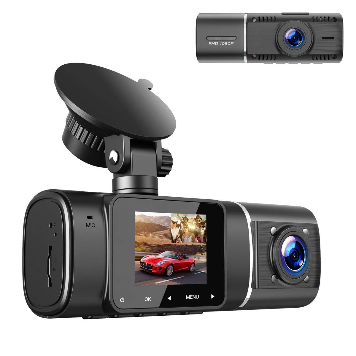 Driving Recorder Caméra de voiture Double enregistrement Surveillance de stationnement Infrarouge vision nocturne Ul