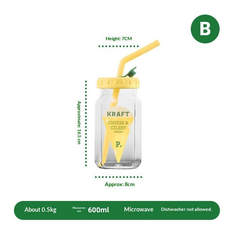 Bouteille d'eau en verre de haute apparence Grande capacité pour le bureau