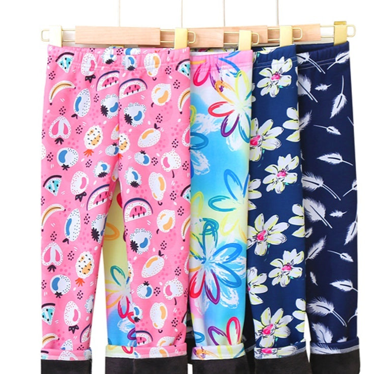 Filles Fine-Flannel PrintempsAutomne Vêtements de dessus Pantalons lait-viscose