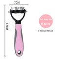 Double-sided opening bow Comb-Pink-Small-1 piece